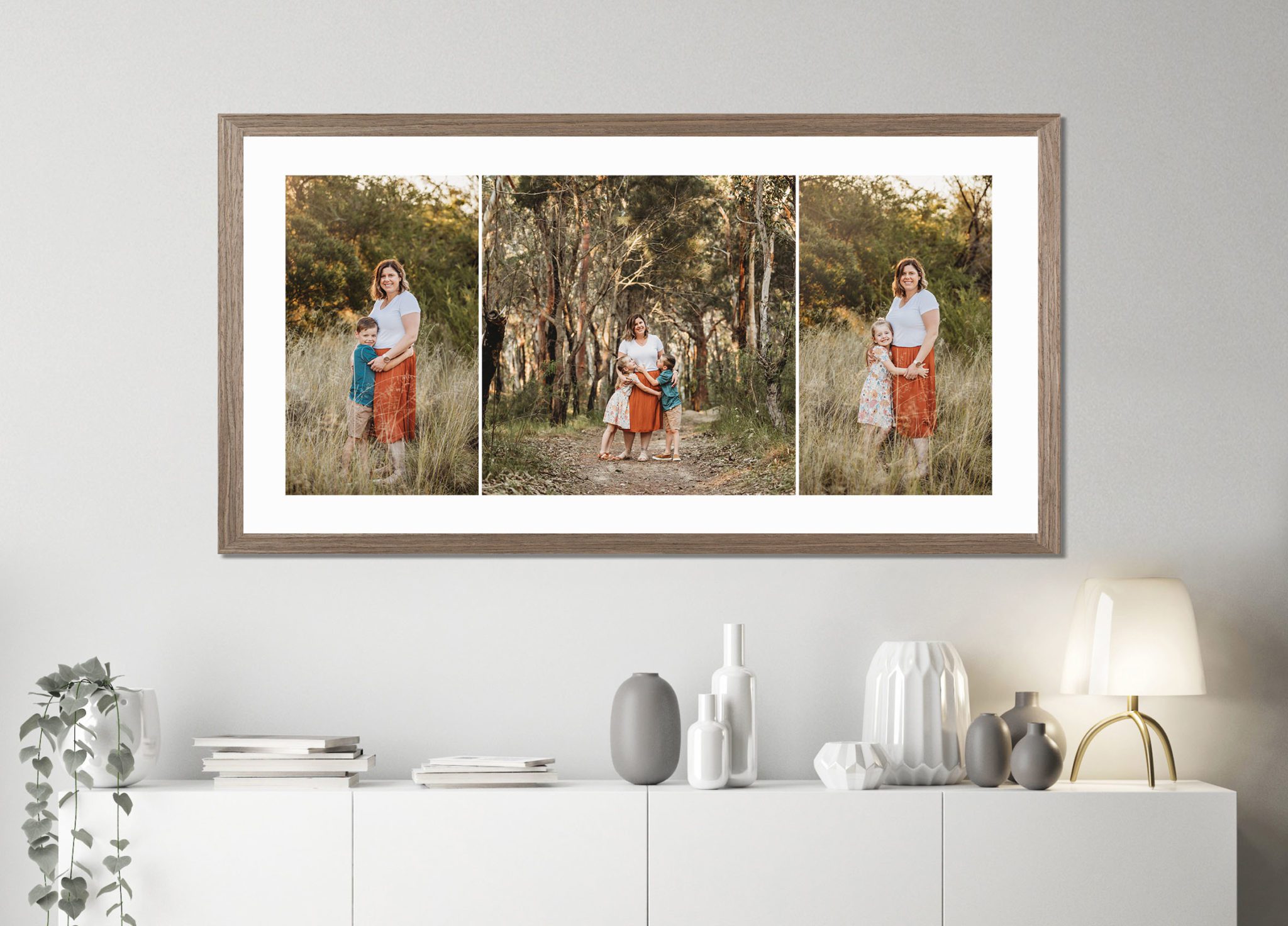 Family photography Wall art montage frame 