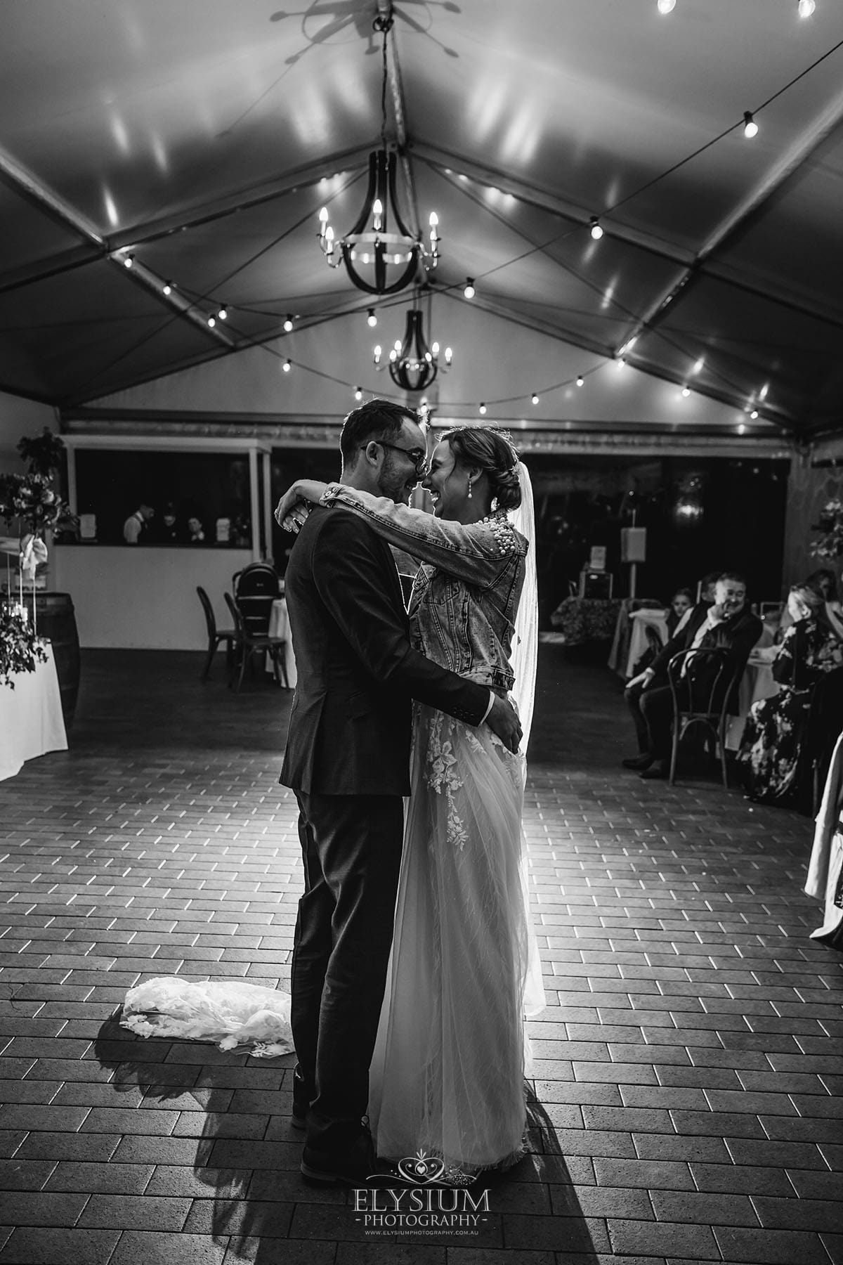 BW-Elysium-Photography-Macarthur-Wedding-Photographer-A&R-693 Gledswood Wedding Photo - bridal bouquet sits on a rustic table