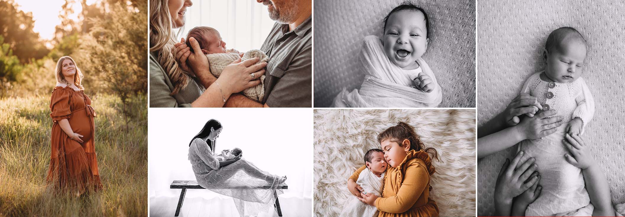In-home photography session images