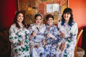 Sydney Wedding Photographer - bridal party make a toast before getting ready