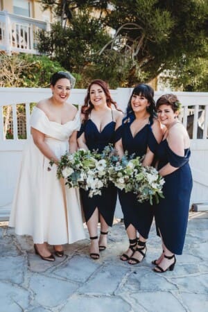 Sydney Wedding Photographer - bride poses with her bridesmaids