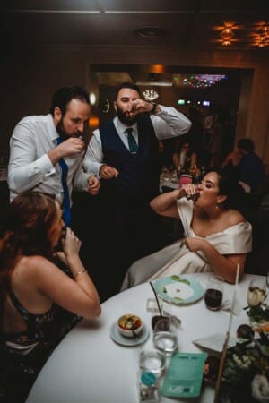 Sydney Wedding Photographer - bride and groom share shots during the reception