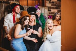 Gledswood Wedding - Photo Booth fun at the reception