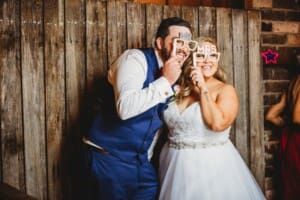 Gledswood Wedding - Photo Booth fun at the reception
