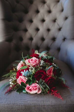 Gledswood Wedding - bridal bouquet details photograph