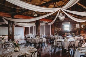 Gledswood Wedding - room details at the reception