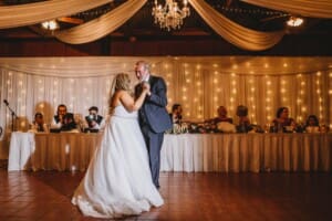 Gledswood Wedding - bride dances with her father