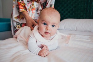Sydney Wedding - Baby flower girl before the ceremony