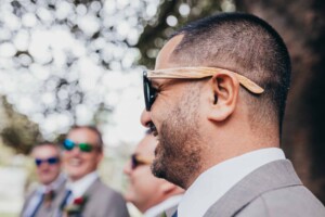 Sydney Wedding Photographer - Groomsmen wearing matching Woodies Sunglasses