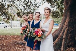 Sydney wedding photographer - A bride and her bridesmaids