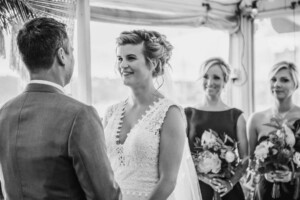 Sydney wedding photographer - Bride & groom vows during the wedding ceremony