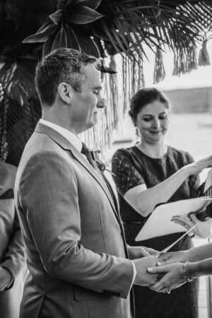 Sydney Wedding Photographer - An emotional groom during the ceremony