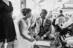 Sydney Wedding Photographer - Bride and groom signing the marriage certificate