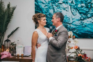 Sydney Wedding Photographer - Groom giving a speech to his bride at the reception