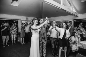 Sydney Wedding Photographer - Bride and groom toasting to the wedding speeches