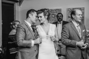 Sydney Wedding Photographer - An emotional Groom during the wedding speeches