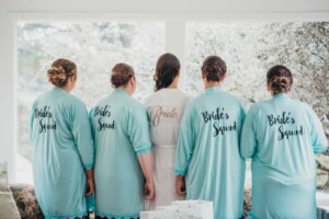 Chapel Hill Wedding - The bridal party in their dressing gowns