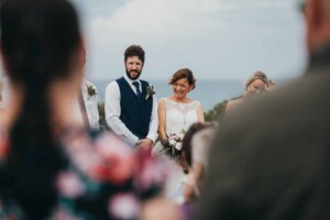 A couple getting married at Sandon Point Bulli
