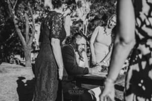 Gledswood Wedding - bride and groom sign their marriage certificate