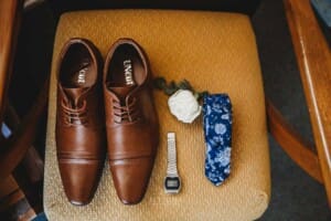 Gledswood Wedding - image of the groom's details