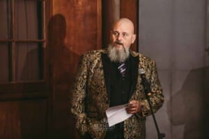Gledswood wedding - father of the bride makes his speech at the reception