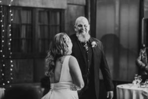 Gledswood wedding - the bride shares a dance with her father at the reception