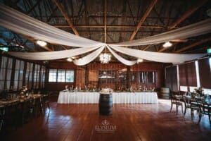 Gledswood Wedding Photo - Reception details in the Country Room
