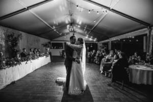 Burnham Grove Wedding - the bride and groom share their first dance