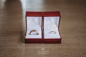 Gledswood Wedding - Groom prep ring details