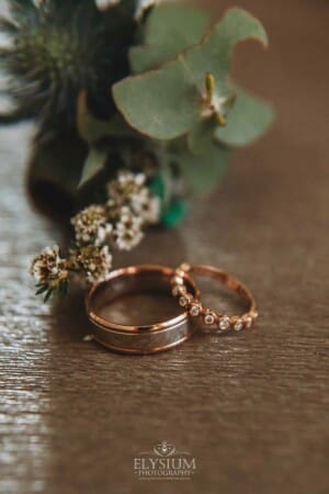 Gledswood Wedding - Groom prep ring details