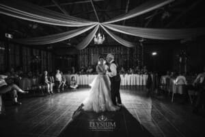 Gledswood Wedding - a bride dances with her father at the reception