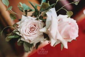 Sydney Wedding - a floral arrangement lining the church ceremony aisle