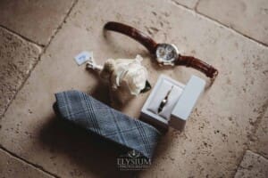 Sydney Wedding - grooms tie watch rings details