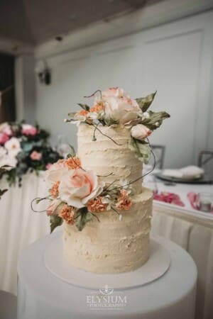 Sydney Wedding - a cake on display before the reception at Springfield House