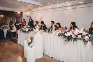 Sydney Wedding - bride's parents make a speech during the reception at Springfield House