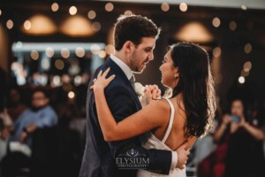 Sydney Wedding - the bride and groom's first dance at the reception at Springfield House