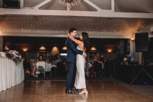 Sydney Wedding - the bride and groom's first dance at the reception at Springfield House