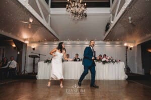 Sydney Wedding - the bride dances with her father during the reception at Springfield House