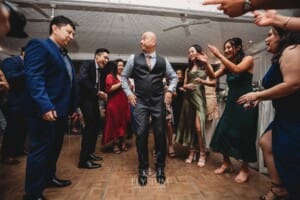 Sydney Wedding - wedding guests enjoy dancing during the reception at Springfield House