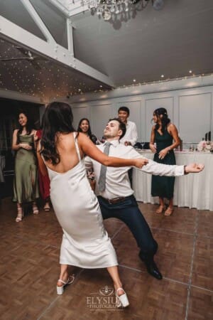 Sydney Wedding - wedding guests enjoy dancing during the reception at Springfield House