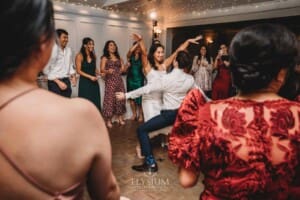 Sydney Wedding - wedding guests enjoy dancing during the reception at Springfield House