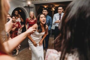 Sydney Wedding - wedding guests enjoy dancing during the reception at Springfield House