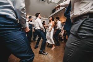 Sydney Wedding - wedding guests enjoy dancing during the reception at Springfield House