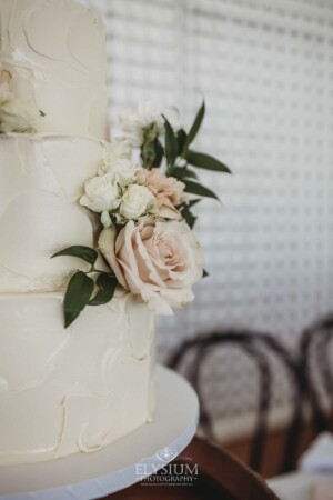 Cake details at a Burnham Grove wedding reception