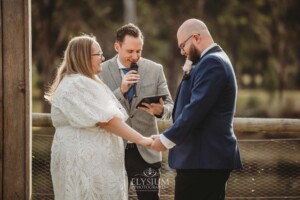 David Lang performs a wedding ceremony at Ottimo House in Denham Court Sydney